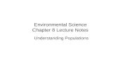 Environmental Science Chapter 8 Lecture Notes Understanding Populations.