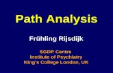 Path Analysis Frühling Rijsdijk SGDP Centre Institute of Psychiatry King’s College London, UK.