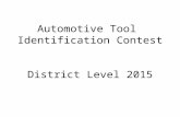 Automotive Tool Identification Contest District Level 2015.