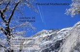 Lecture 35 Yield Rates Ana Nora Evans 403 Kerchof AnaNEvans@virginia.edu ans5k Math 1140 Financial Mathematics.