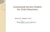 Marcia S. Wagner, Esq. Customized Service Models for 3(16) Fiduciaries.