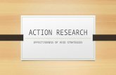 ACTION RESEARCH EFFECTIVENESS OF AVID STRATEGIES.
