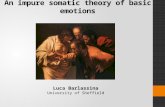 An impure somatic theory of basic emotions Luca Barlassina University of Sheffield.