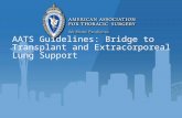 AATS Guidelines: Bridge to Transplant and Extracorporeal Lung Support.