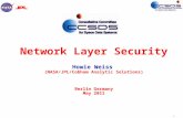 1 Network Layer Security Howie Weiss (NASA/JPL/Cobham Analytic Solutions) Berlin Germany May 2011.