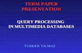 TERM PAPER PRESENTATION QUERY PROCESSING IN MULTIMEDIA DATABASES TURKER YILMAZ.