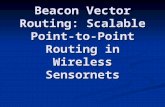 Beacon Vector Routing: Scalable Point-to-Point Routing in Wireless Sensornets.