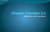 Relations and functions Prepared by Doron Shahar.
