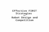 Effective FIRST Strategies for Robot Design and Competition.