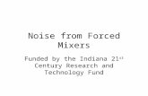 Noise from Forced Mixers Funded by the Indiana 21 st Century Research and Technology Fund.