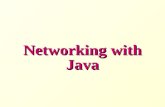 Networking with Java. Introduction to Networking.