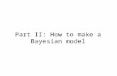 Part II: How to make a Bayesian model. Questions you can answer… What would an ideal learner or observer infer from these data? What are the effects of.