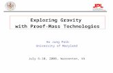 Paik-1 Exploring Gravity with Proof-Mass Technologies Ho Jung Paik University of Maryland July 6-10, 2008, Warrenton, VA.