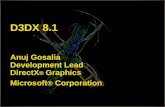 D3DX 8.1 Anuj Gosalia Development Lead DirectX ® Graphics Microsoft ® Corporation.
