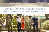 Northern Territory Police Northern Territory Police, Fire and Emergency Services  Review of the Public Sector Employment and Management.