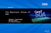 IBM SOA © 2007 IBM Corporation November 12, 2007 The Business Value of SOA Andrej Crepinsek IBM SWG CEMAAS IT Architect Manager.