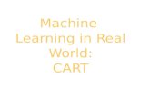Machine Learning in Real World: CART 2 Outline  CART Overview and Gymtutor Tutorial Example  Splitting Criteria  Handling Missing Values  Pruning.