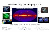 Gamma-ray Astrophysics Pulsar GRB AGN SNR Radio Galaxy The very high energy  -ray sky NEPPSR 25 Aug. 2004 Guy Blaylock U. of Massachusetts Many thanks.