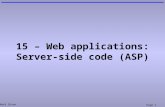 Mark Dixon Page 1 15 – Web applications: Server-side code (ASP)