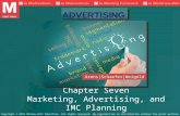 Chapter Seven Marketing, Advertising, and IMC Planning Arens|Schaefer|Weigold Copyright © 2015 McGraw-Hill Education. All rights reserved. No reproduction.