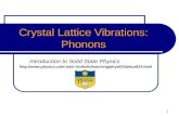 1 Crystal Lattice Vibrations: Phonons Introduction to Solid State Physics bnikolic/teaching/phys624/phys624.html.
