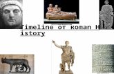 Timeline of Roman History. Roman History: Major Periods 753-509 MONARCHY 509-29 REPUBLIC 29 B.C.- 476 A.D. IMPERIAL AGE.