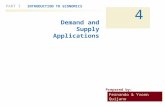 PART I INTRODUCTION TO ECONOMICS 4 Demand and Supply Applications Fernando & Yvonn Quijano Prepared by:
