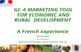 GI: A MARKETING TOOL FOR ECONOMIC AND RURAL DEVELOPMENT A French experience Cyril Portalez Cyril.portalez@dgtpe.fr Agricultural counsellor, French Embassy.
