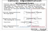 EECC550 - Shaaban #1 Lec # 6 Spring2000 3-27-2000 Control may be designed using one of several initial representations. The choice of sequence control,