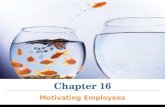 Chapter 16 Motivating Employees. The Concept of Motivation Motivation - the arousal, direction, and persistence of behavior Forces either intrinsic or.