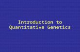 Introduction to Quantitative Genetics. Quantitative Characteristics Many traits in humans and other organisms are genetically influenced, but do not show.