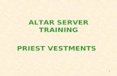 1 ALTAR SERVER TRAINING PRIEST VESTMENTS. 2 PRIEST ALB CINCTURE ALB.