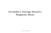 CENG 351 Fall 20041 Secondary Storage Devices: Magnetic Disks.