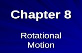 Chapter 8 Rotational Motion Forces and circular motion Circular motion = accelerated motion (direction changing) Centripetal acceleration present Centripetal.