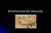 Environmental Security. One Form of Environmental Insecurity.