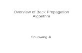 Overview of Back Propagation Algorithm Shuiwang Ji.