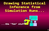 191 Drawing Statistical Inference from Simulation Runs......the "fun" stuff!
