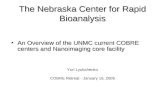 The Nebraska Center for Rapid Bioanalysis An Overview of the UNMC current COBRE centers and Nanoimaging core facilityAn Overview of the UNMC current COBRE.