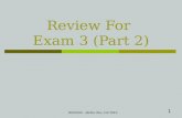 1 Review For Exam 3 (Part 2) BUS3500 - Abdou Illia, Fall 2010.