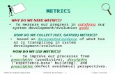 CMPUT 401- Software EngineerintfSoftware Measurement - 1c Paul SorensonMETRICS WHY DO WE NEED METRICS? HOW DO WE COLLECT (GET, GATHER) METRICS? to measure.