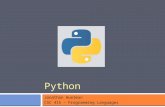 Jonathan Huelman CSC 415 – Programming Languages Python.