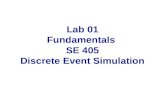 Lab 01 Fundamentals SE 405 Discrete Event Simulation.