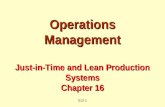 S12-1 Operations Management Just-in-Time and Lean Production Systems Chapter 16.