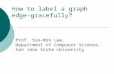 How to label a graph edge- gracefully? Prof. Sin-Min Lee, Department of Computer Science, San Jose State University.