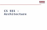 CS 551 - Architecture. Systems Architecture CS 551 Lecture 5 P E R F O R M A N C E ERROR RECOVERY O A & M REQUIRE MENTS REQUIRE MENTS PROBLEM.