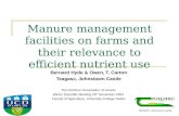 Manure management facilities on farms and their relevance to efficient nutrient use Bernard Hyde & Owen, T. Carton Teagasc, Johnstown Castle The Fertilizer.