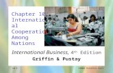 ©2004 Prentice Hall10-1 Chapter 10: International Cooperation Among Nations International Business, 4 th Edition Griffin & Pustay.