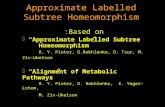 Approximate Labelled Subtree Homeomorphism Based on:  “Approximate Labelled Subtree Homeomorphism” R. Y. Pinter, O.Rokhlenko, D. Tsur, M. Ziv-Ukelson.