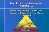 Instruction Goals Assessment For Each Student For All Students Using Assessment Data to Improve Outcomes for Each Student Institute on Beginning Reading.