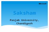 Panjab University, Chandigarh. ï€ Location : Department of Information Technology, Panjab University, Chandigarh ï€ State: Panjab ï€ Batch Start Date: 16-03-2015